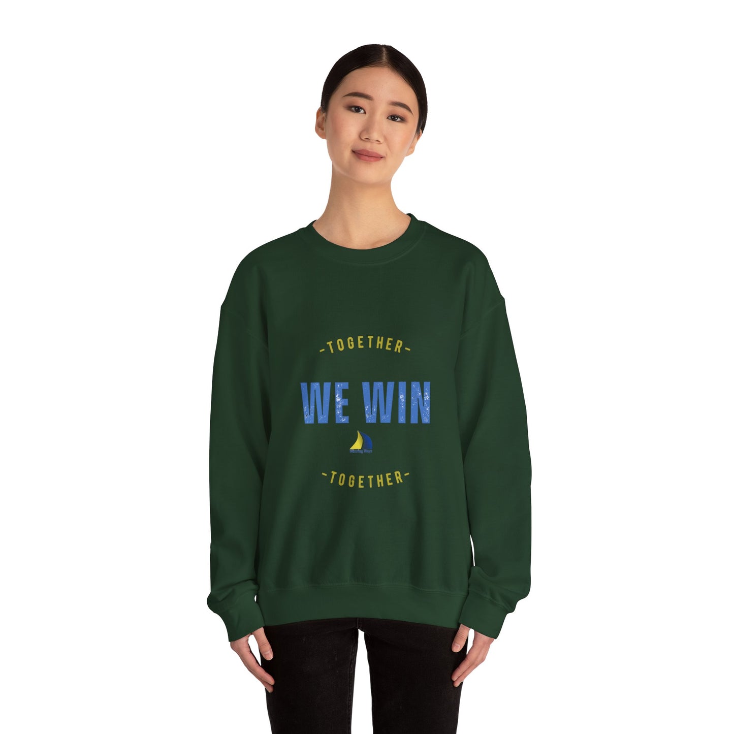 Together We Win Crewneck Sweatshirt, Unisex Motivation Sweater, Inspirational Gift, Cozy Fashion, Team Spirit Apparel, Sports Team [...]