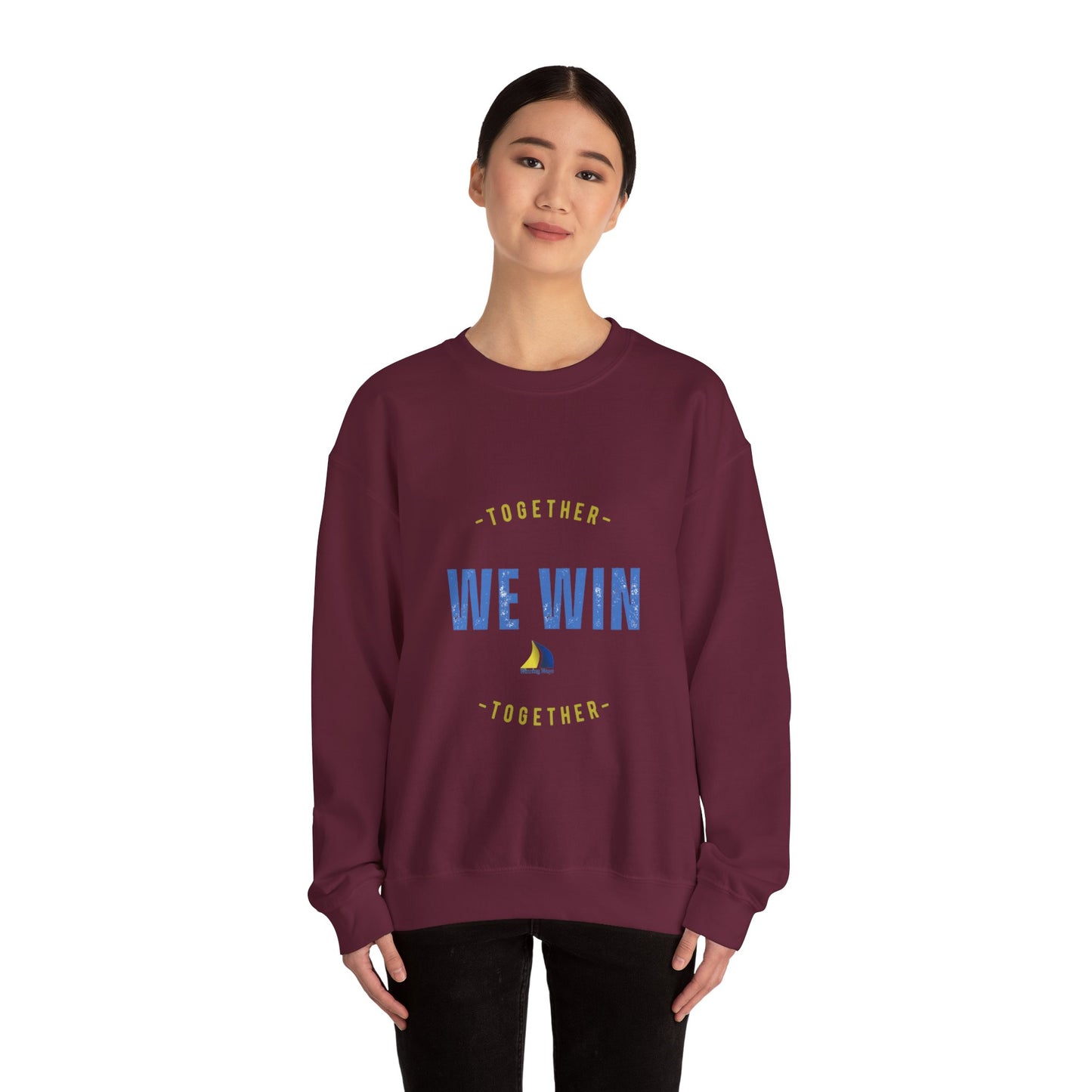 Together We Win Crewneck Sweatshirt, Unisex Motivation Sweater, Inspirational Gift, Cozy Fashion, Team Spirit Apparel, Sports Team [...]